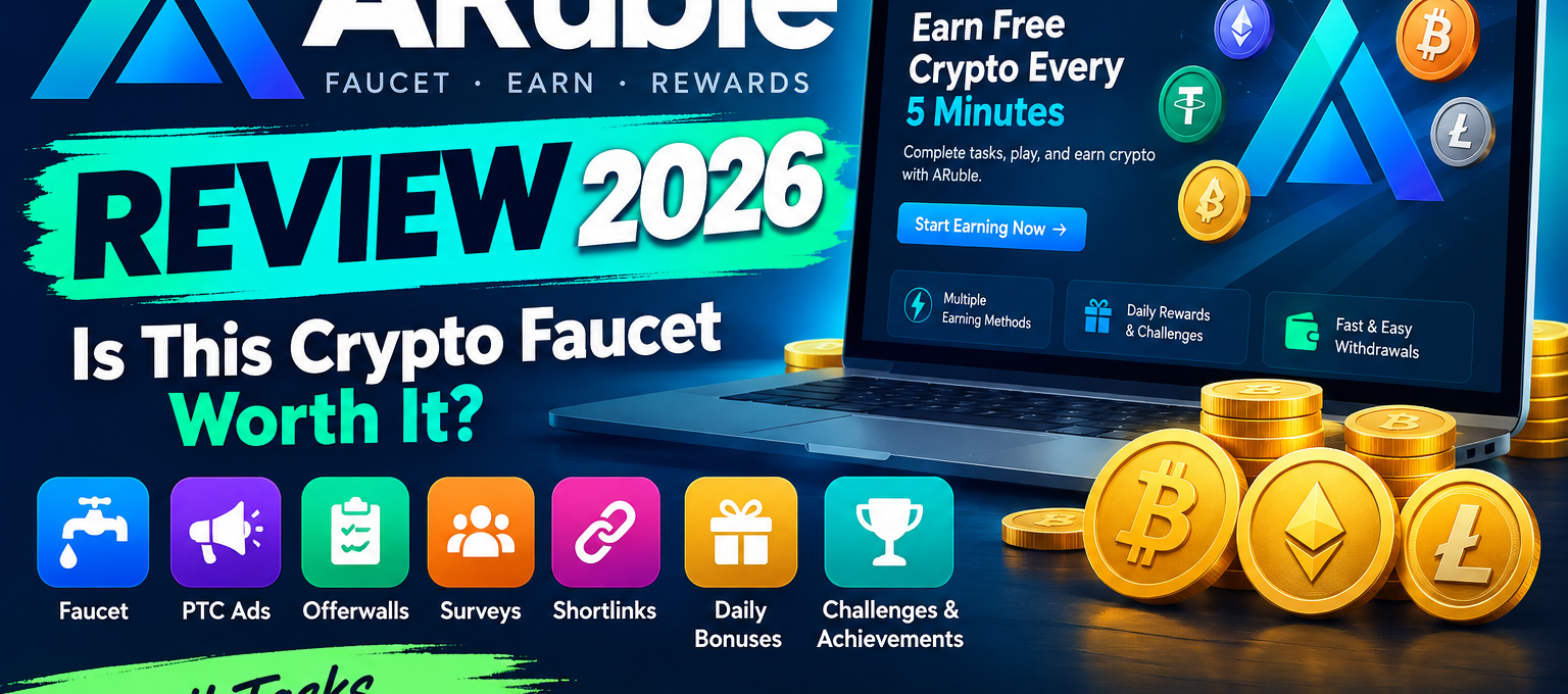 ARuble Review 2026: Is This Crypto Faucet Worth It? ARuble Review 2026 - Crypto Faucet and Rewards Platform